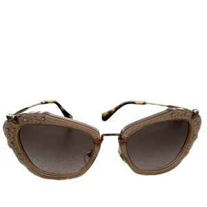 Miu Miu crystal cat eye SMU 04Q Sunglasses